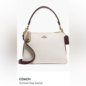 Coach Purse - turn lock clasp satchel